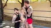 Bisexual Boxing Match Gone Wild! Awlivv Takes on Two Bi Guys at Once and Wins! - Steve Rickz