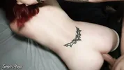 Gorgeous Goth Redhead Has Intense Sex In The Cabin
