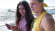 The unfaithful wife, without thinking twice, agreed to fuck a stranger in front of her cuckold husba
