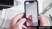 ADULT TIME - Pervert Lilith Grace Uses Stepmom's Phone To Tease New Stepdad With Feet & Dildo Videos