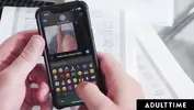 ADULT TIME - Pervert Lilith Grace Uses Stepmom's Phone To Tease New Stepdad With Feet & Dildo Videos