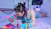Penelope Woods Shows Off Her Anal Plug And Gets Her Pussy Creampied!