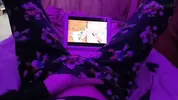 Rating hentai based on how fast they make me cum by touching my pussy pov