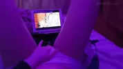 Rating hentai based on how fast they make me cum by touching my pussy pov