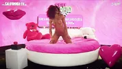 Busty ebony masturbating