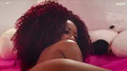 Busty ebony masturbating