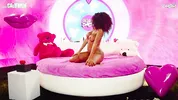 Busty ebony masturbating
