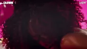 Busty ebony masturbating