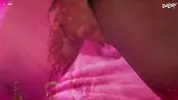 Busty ebony masturbating