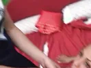 Hot cheerleader babes fuck with a dildo after practice