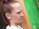 Hot cheerleader babes fuck with a dildo after practice