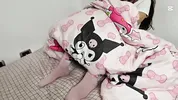 I catch my stepsister secretly masturbating under the covers