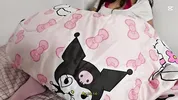 I catch my stepsister secretly masturbating under the covers