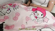 I catch my stepsister secretly masturbating under the covers