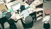 Beautiful Big Boobed Mangaka Likes To Fuck Editor For His Big Cock