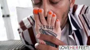 Tattooed Brunette Alex Jones Banged Hard After Worshipping