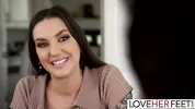 Tattooed Brunette Alex Jones Banged Hard After Worshipping