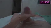 S2E2: Step mom lets step son lie in share bed and jerking him, but unexpected hard fuck with facial