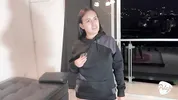 My Husband's Friend Comes Looking for Him and Ends Up Fucking My Pussy and Cumming on My Face While I Do Yoga