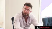 DEVILS FILM - Rissa May Hides Under Table To Suck Cock While His Wife Joins Cheating Threesome