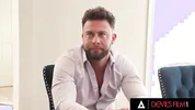 DEVILS FILM - Rissa May Hides Under Table To Suck Cock While His Wife Joins Cheating Threesome
