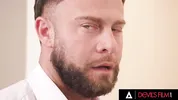 DEVILS FILM - Rissa May Hides Under Table To Suck Cock While His Wife Joins Cheating Threesome