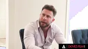 DEVILS FILM - Rissa May Hides Under Table To Suck Cock While His Wife Joins Cheating Threesome