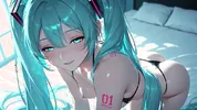 Hatsune Miku backstage performance (AI)