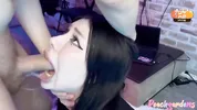18 year old girl was fucked hard and I cum on her face