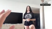 Beautiful slut stepsis has an OBSESSION with my cock and cum