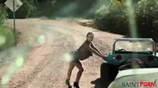 Jayme Janes Heats Up The Desert With Sex And Cum Swallowing