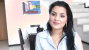 Curvy Brunette Latina Teases in Pink Lace Panties, Then Gets Her Fat Ass Spread Open and Fucked