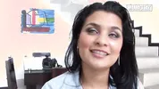 Curvy Brunette Latina Teases in Pink Lace Panties, Then Gets Her Fat Ass Spread Open and Fucked