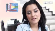 Curvy Brunette Latina Teases in Pink Lace Panties, Then Gets Her Fat Ass Spread Open and Fucked