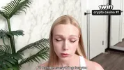 FITNESS COACH WITH BIG TITS HELPS HIM EJECT SPERM IN HER PUSSY