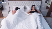 Sharing a HOTEL ROOM with STEPDAD / STEPDAUGHTER seduced STEPDAD and SWALLOWED cum