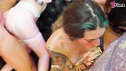5 people crazy group fuck with anal fisting, ATM and big load of cum!