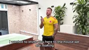 Anal Creampie-Colombian delivery girl gets her tight ass DESTROYED by a horny Frenchman in the middle of a soccer game!