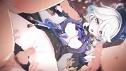【Genshin Impact Furina】gangbang 3D Hentai Animation.(Fingering,handjob,blowjob,sex)
