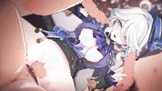 【Genshin Impact Furina】gangbang 3D Hentai Animation.(Fingering,handjob,blowjob,sex)