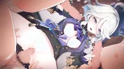 【Genshin Impact Furina】gangbang 3D Hentai Animation.(Fingering,handjob,blowjob,sex)