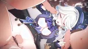 【Genshin Impact Furina】gangbang 3D Hentai Animation.(Fingering,handjob,blowjob,sex)