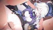 【Genshin Impact Furina】gangbang 3D Hentai Animation.(Fingering,handjob,blowjob,sex)