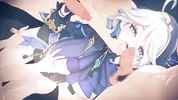 【Genshin Impact Furina】gangbang 3D Hentai Animation.(Fingering,handjob,blowjob,sex)