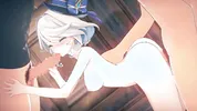 【Genshin Impact Furina】gangbang 3D Hentai Animation.(Fingering,handjob,blowjob,sex)