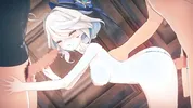 【Genshin Impact Furina】gangbang 3D Hentai Animation.(Fingering,handjob,blowjob,sex)