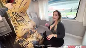 BangVan - Busty RV Driver Jennifer Mendez Takes a Real Dinosaur on Board!