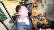 BangVan - Busty RV Driver Jennifer Mendez Takes a Real Dinosaur on Board!
