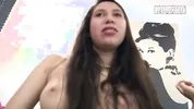 Curvy Latina Gags on His Cock Then Gets Her Oiled Ass Pounded Doggy