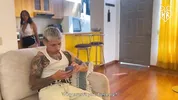 Busty Stepmother swallows his stepson's cum - Hilary Rhodes